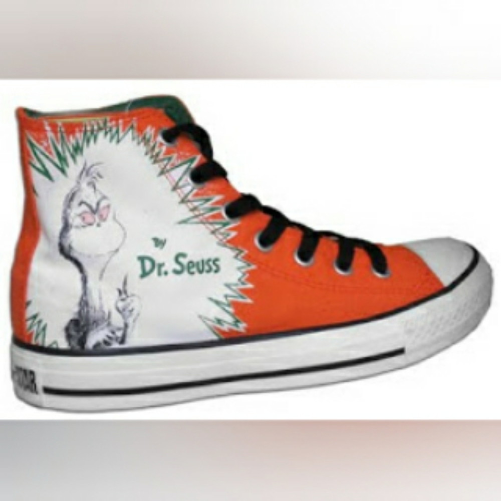 Dr. SUESS Grinch Converse size 6